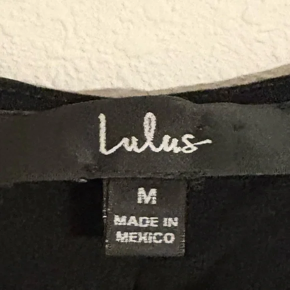 Lulu's Black Floral Ruched Mesh Long-Sleeve Top - Picture 3 of 5